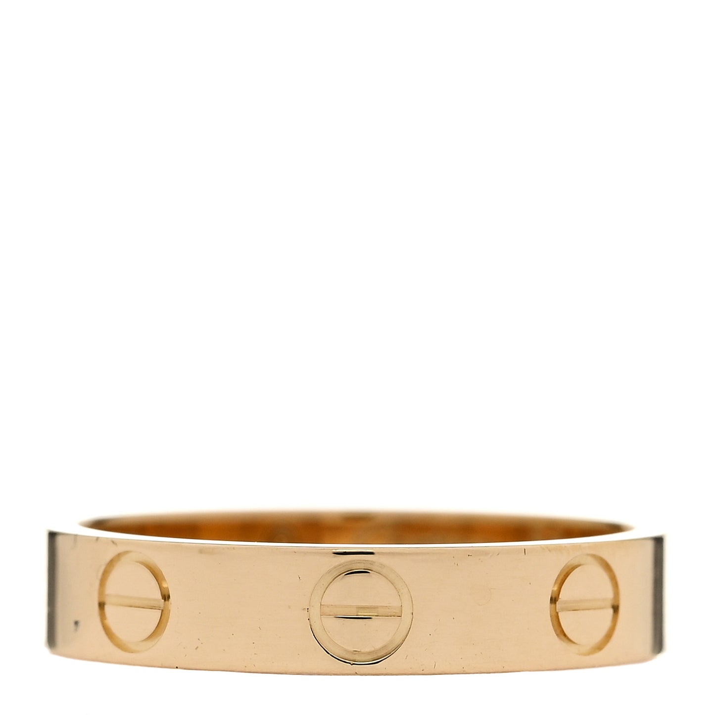 18K Yellow Gold 3.5mm LOVE Wedding Band Ring 50 5.25