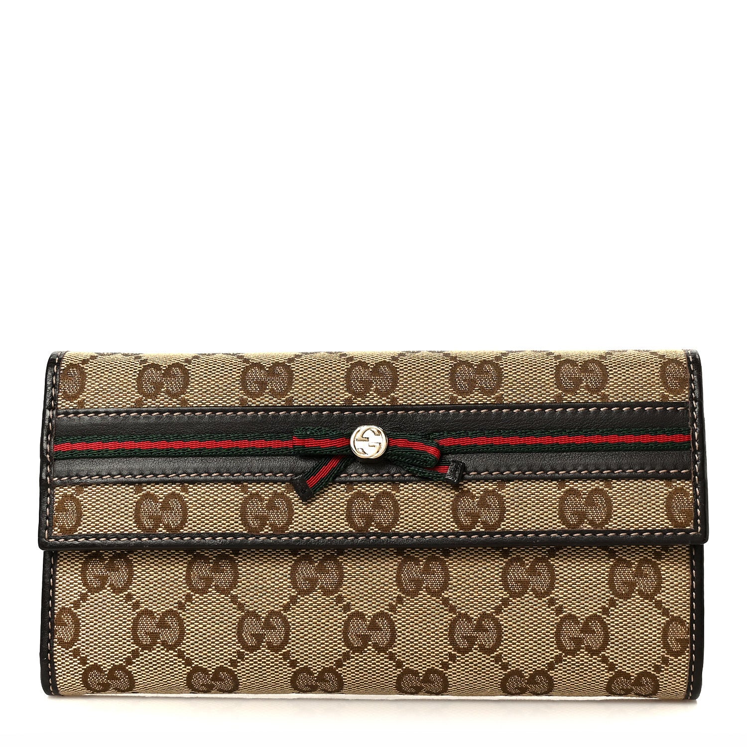 Gucci Monogram Mayfair Continental Wallet Brown 1 of 8