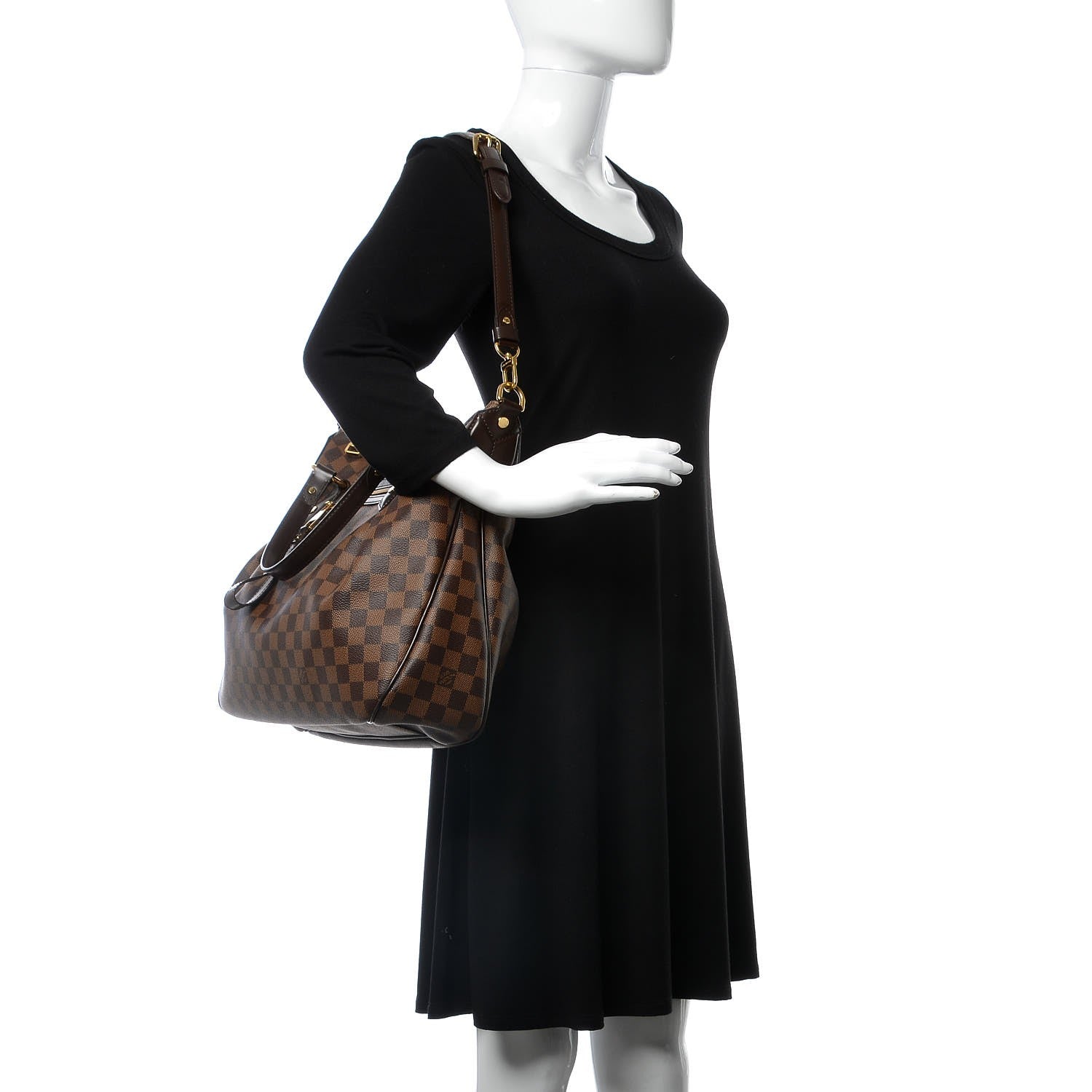 Louis Vuitton Damier Ebene Evora MM 3 of 8