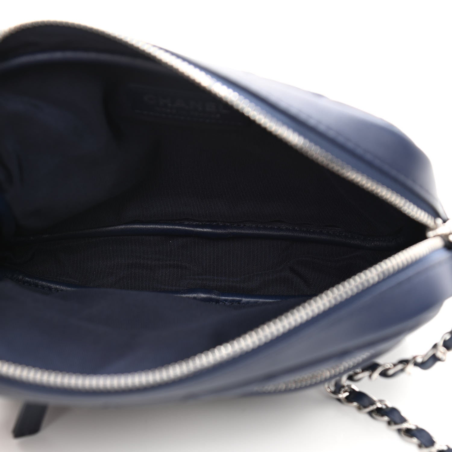 Chanel Calfskin Quilted Ultra Pocket Camera Case Navy 5 of 10