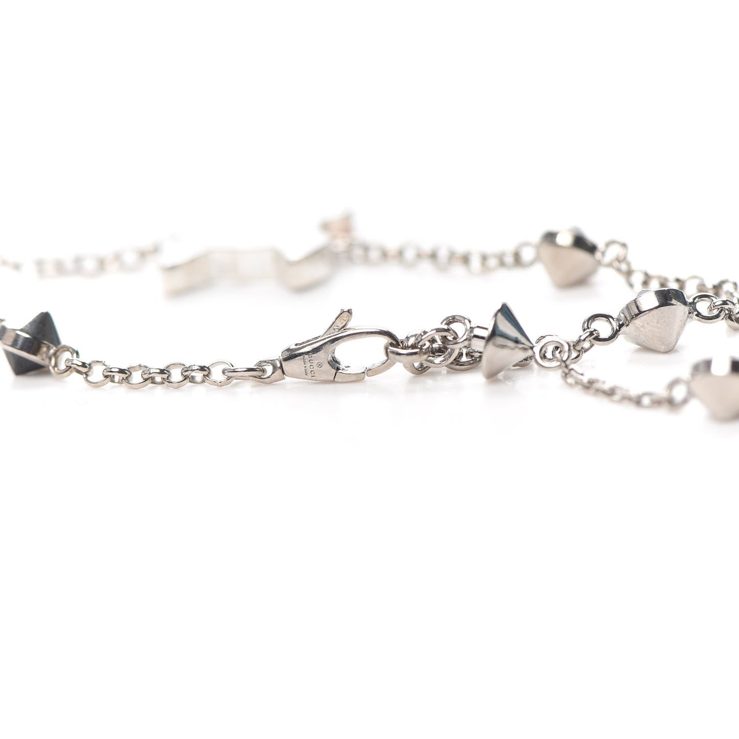 Sterling Silver Black Spinel Enamel Orso Bracelet
