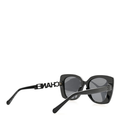 Chanel Acetate Strass Square Sunglasses 5422-B Black 4 of 7
