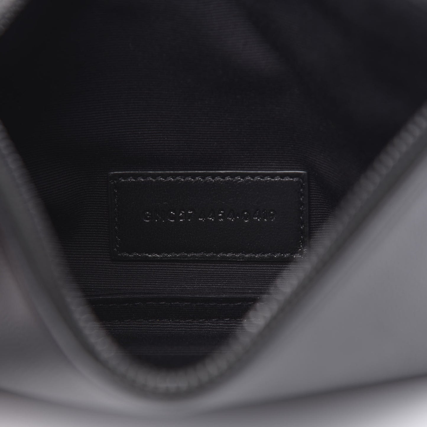 Grain De Poudre Monogram Bill Pouch Black
