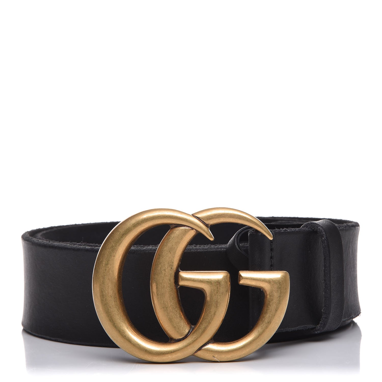 Gucci Faded Calfskin Double G 40mm Belt 90 36 Black 1 of 7