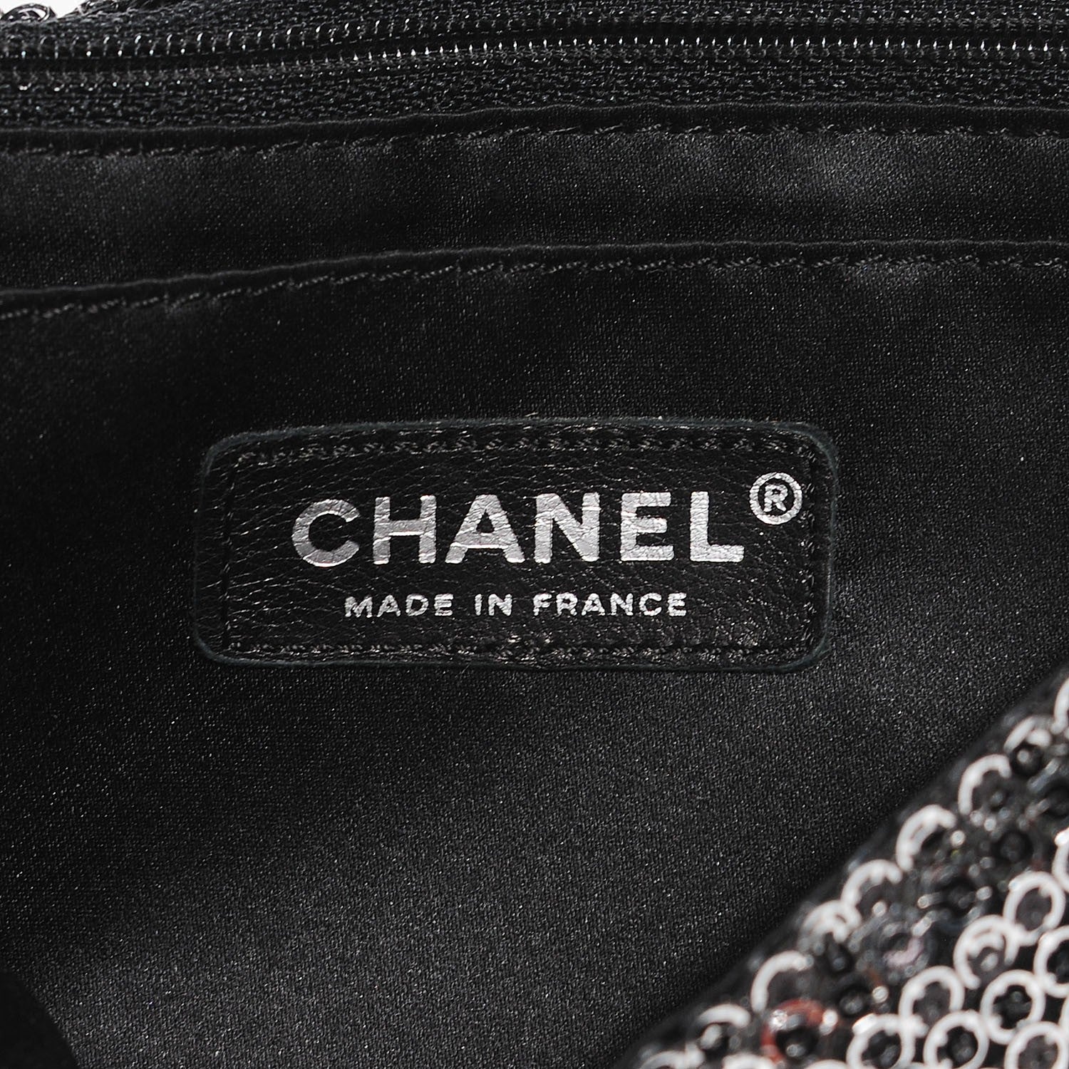 Chanel Sequin Medium Single Flap Dark Silver 6 of 8