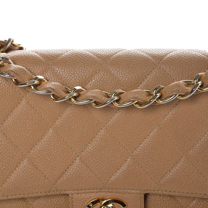 Chanel Caviar Quilted Jumbo Single Flap Beige 11 of 18