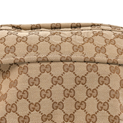 Gucci Monogram Large Belt Bag Beige Dark Brown 6 of 8