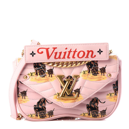 Louis Vuitton Calfskin Leopard Print New Wave Chain PM Light Pink 1 of 9