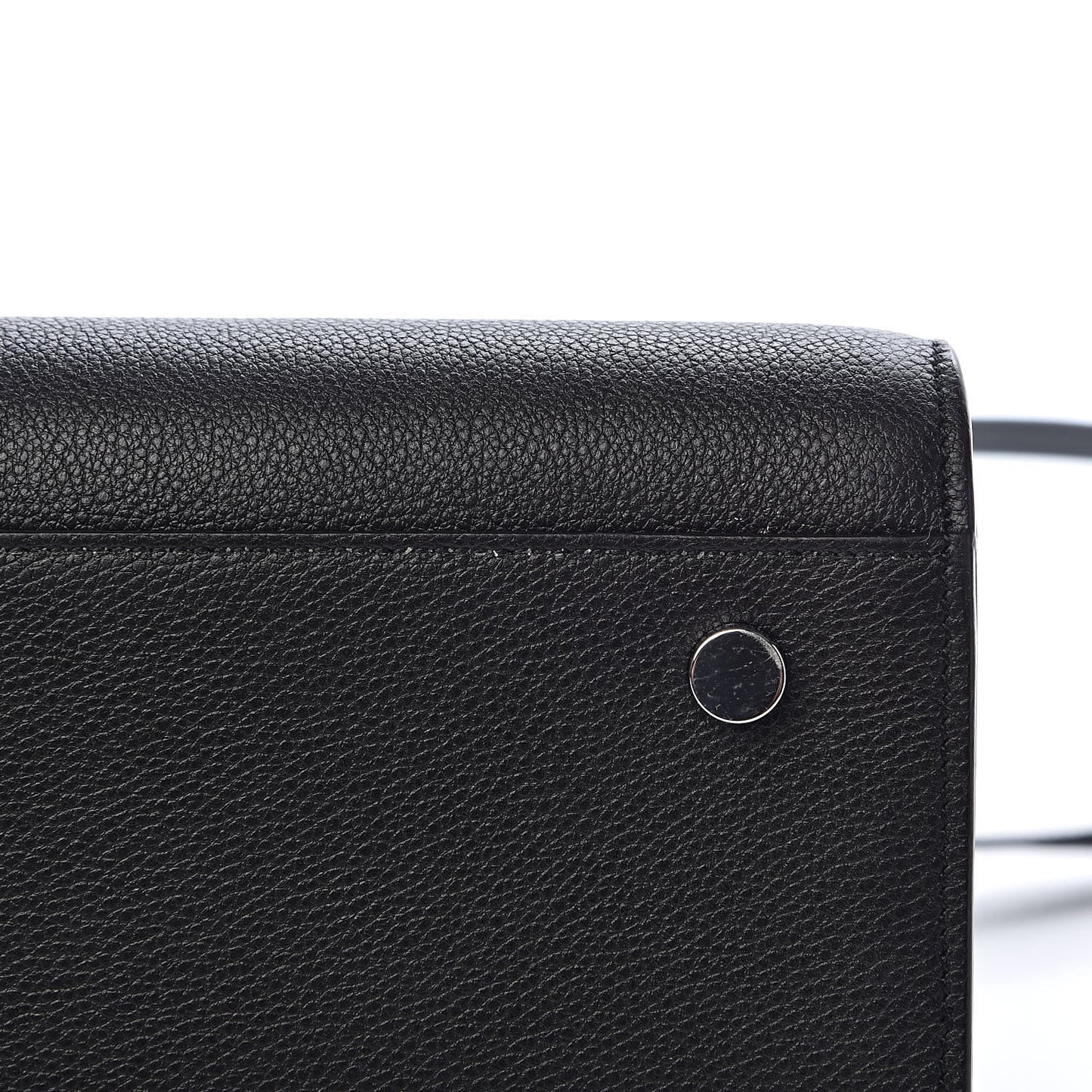 Grained Calfskin Small Sac De Jour Black