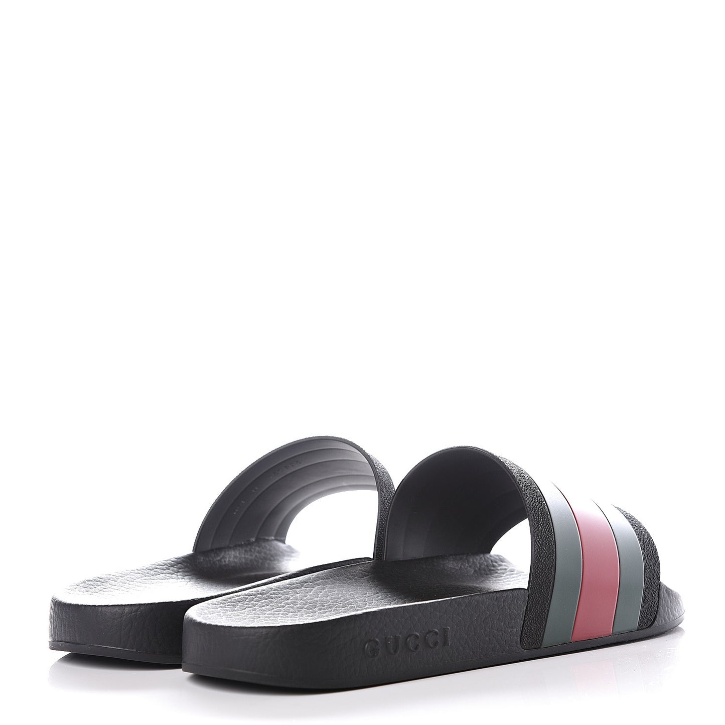 Rubber Web Mens Pool Slide Sandals 11 Black Green Red