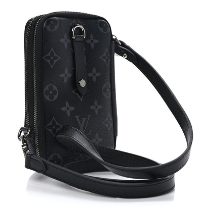 Louis Vuitton Monogram Eclipse Reverse Double Phone Pouch 3 of 9