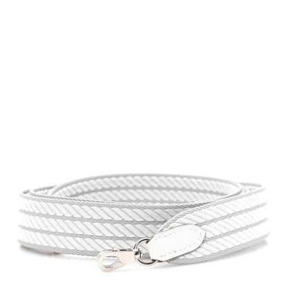 Hermes Toile Swift 25mm Sangle Cordage Shoulder Strap Bleu Glacier Gris Pale 1 of 3
