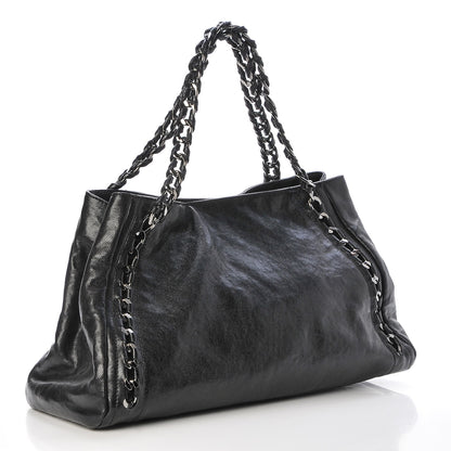 Chanel Glazed Caviar East West Modern Chain Tote Black 3 of 7