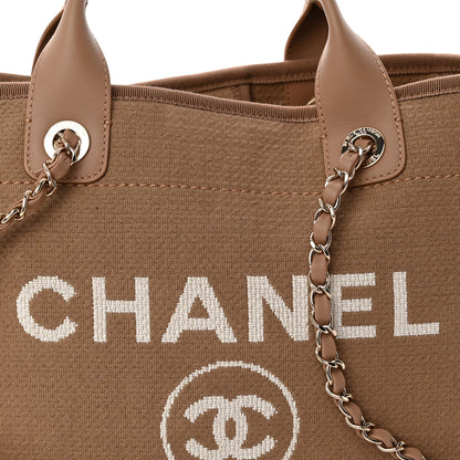 Chanel Mixed Fibers Small Deauville Tote Dark Beige 9 of 11
