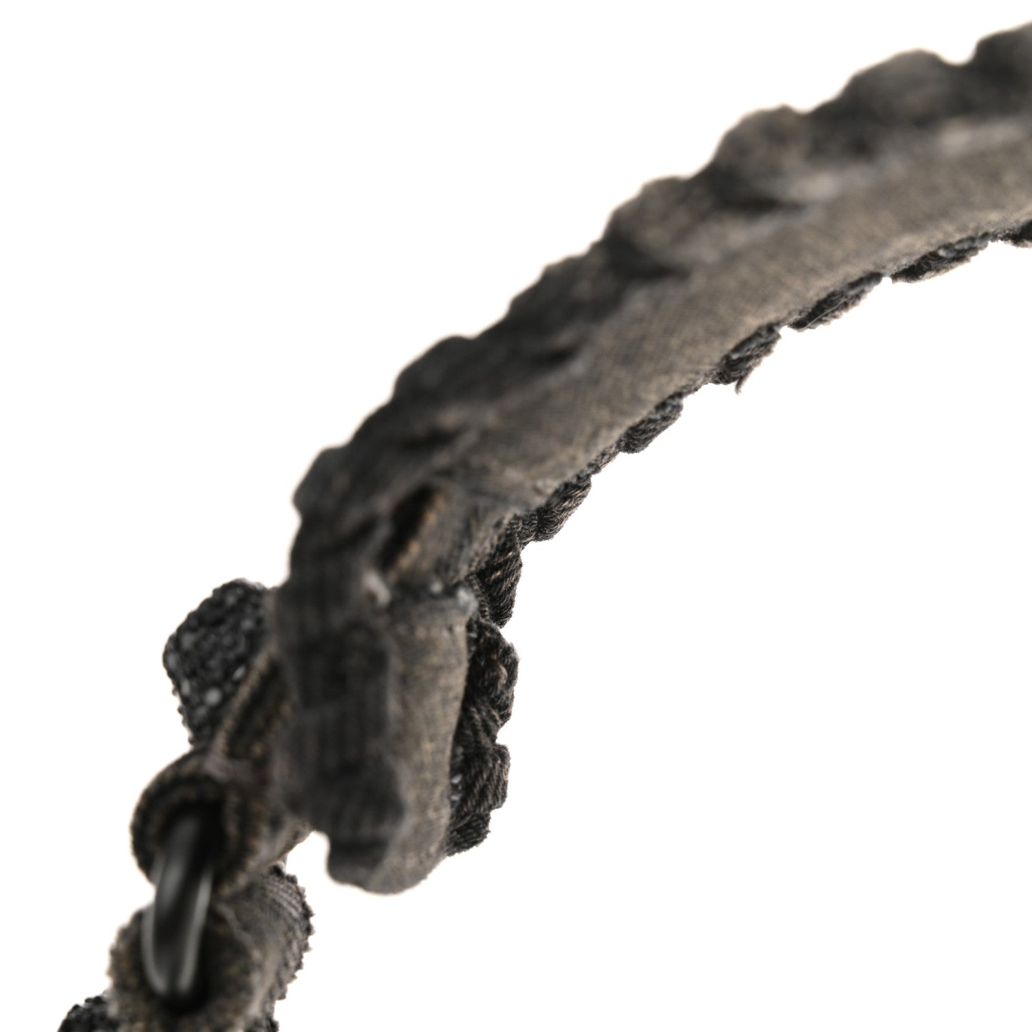 Balenciaga Washed Frayed Denim Crystal Le Cagole Shoulder Bag XS Black 13 of 17