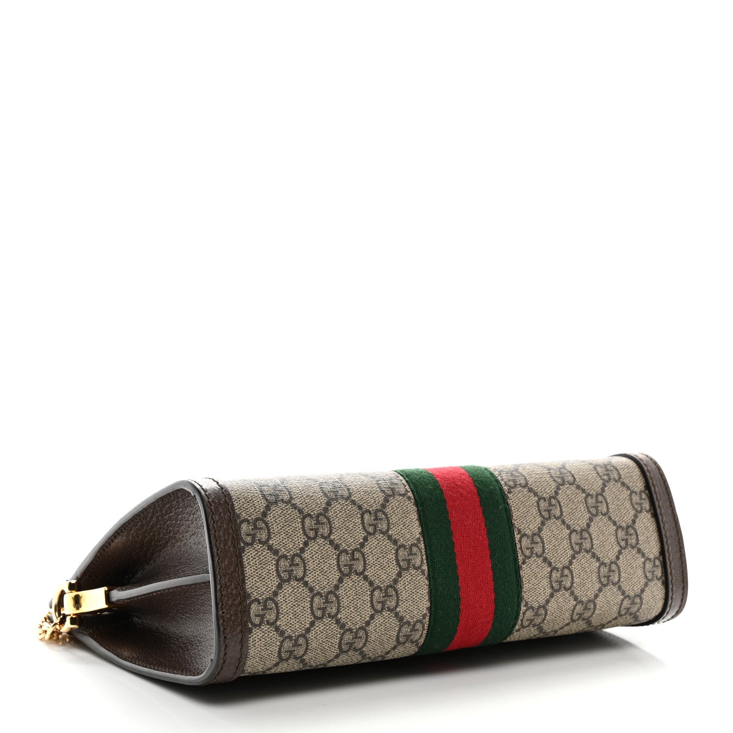 Gucci GG Supreme Monogram Web Small Ophidia Chain Shoulder Bag Brown 4 of 11