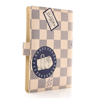 Louis Vuitton Damier Azur Patch Small Ring Agenda Cover 3 of 8