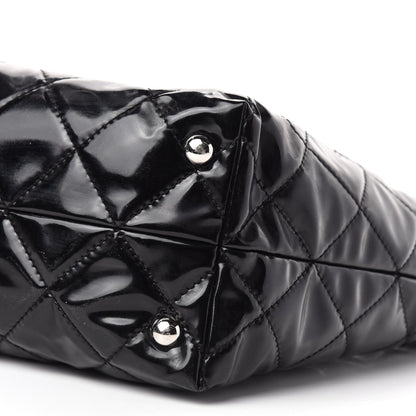 Chanel Vinyl Quilted Large In The Business Tote Black 7 of 10