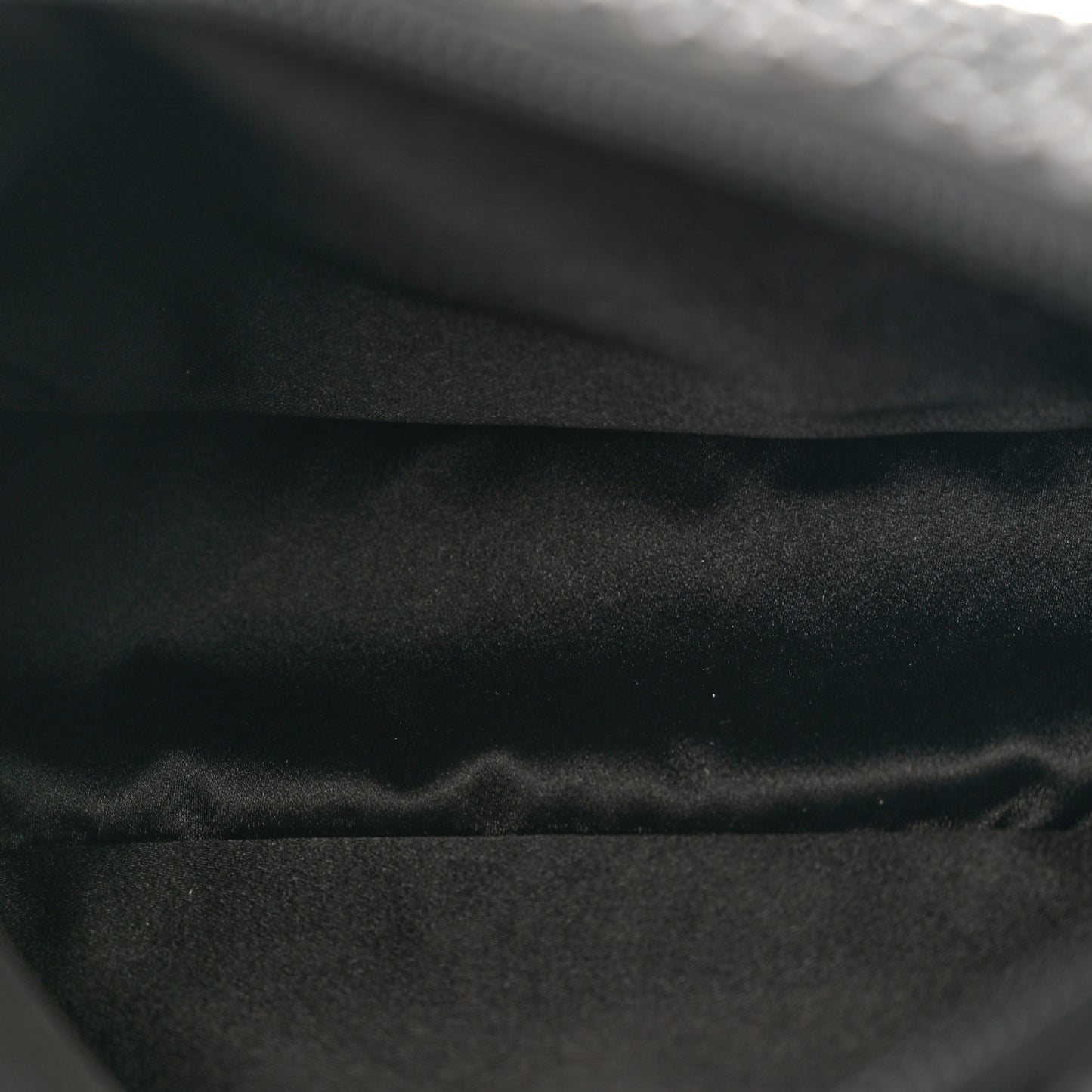 Satin Crystal Mini Re-Edition 2000 Bag Black