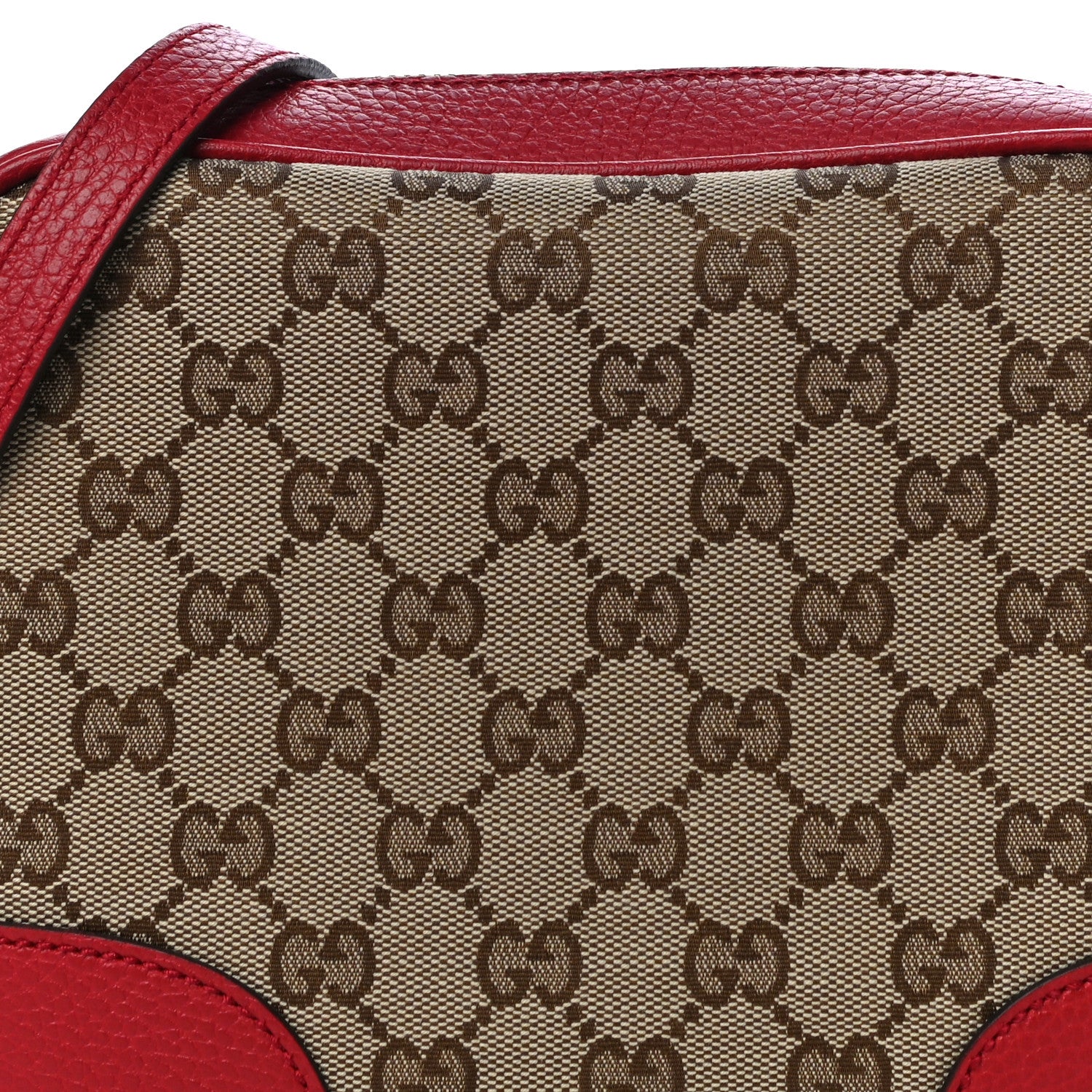 Gucci Monogram Mini Bree Messenger Bag Red 9 of 11