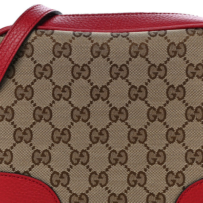 Gucci Monogram Mini Bree Messenger Bag Red 9 of 11