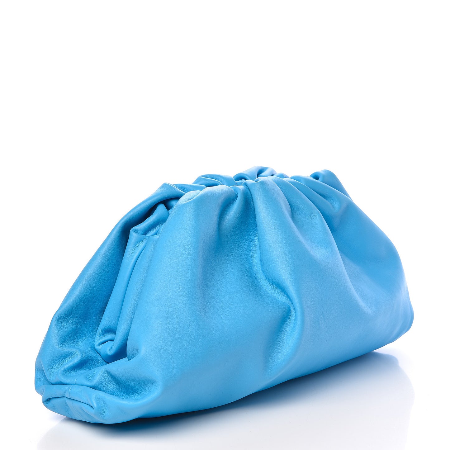 Smooth Butter Calf The Pouch Oversized Clutch Sky Blue