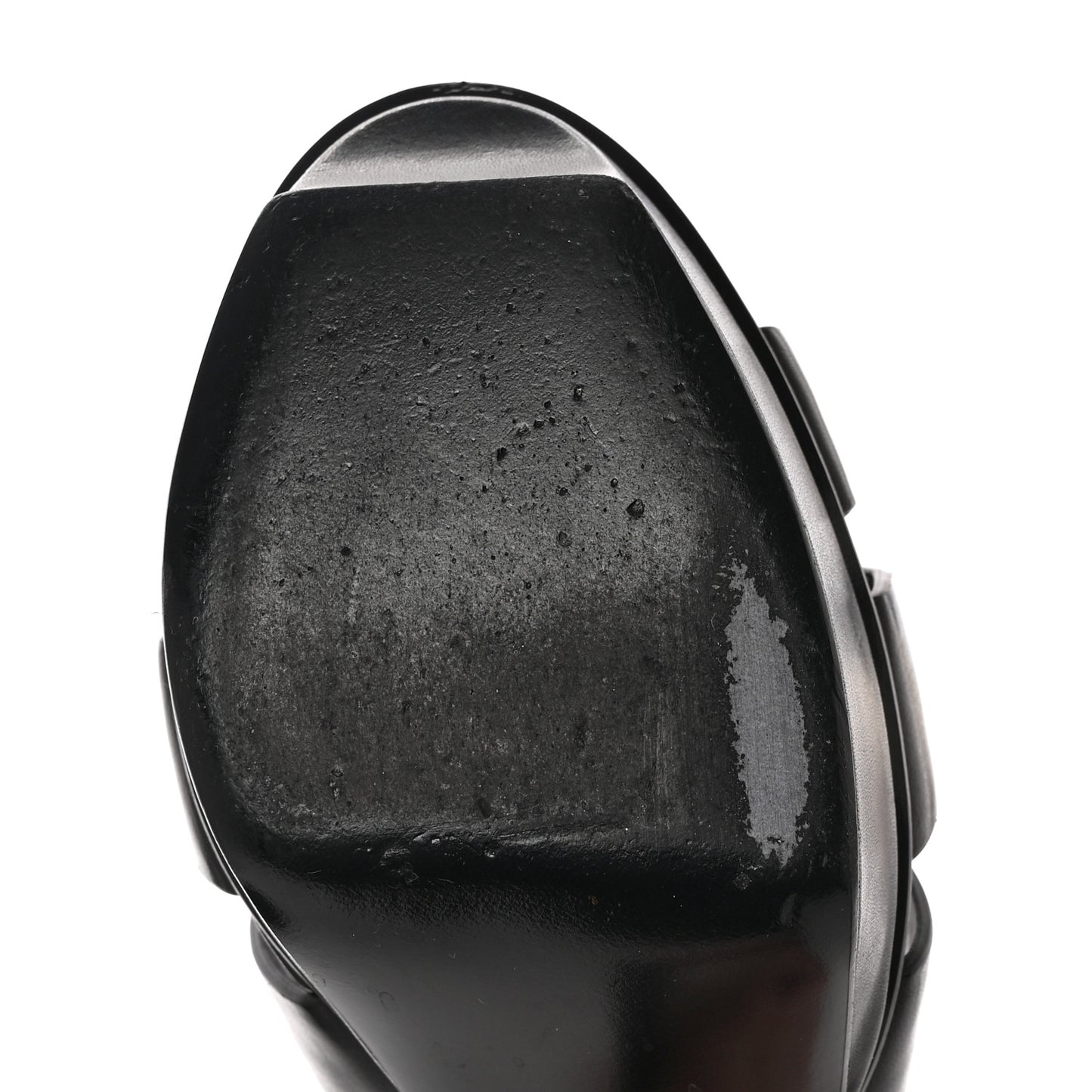 Calfskin Tribute 75 Platform Sandals 40 Black
