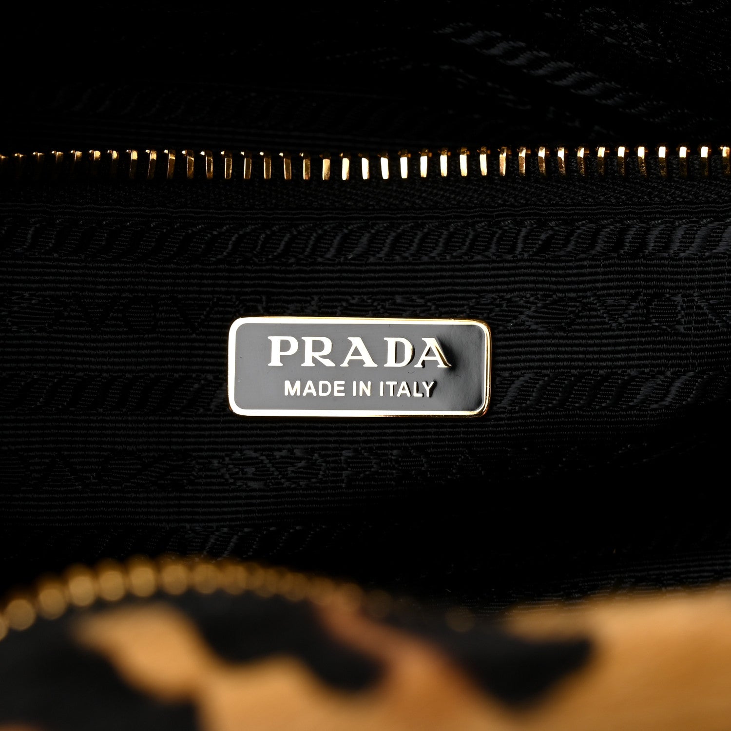 Prada Pony Hair Leopard Print Triangle Medium Bonnie Shoulder Bag Honey 6 of 11