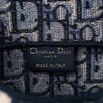 Christian Dior Oblique Slim Saddle Pouch Blue 6 of 13