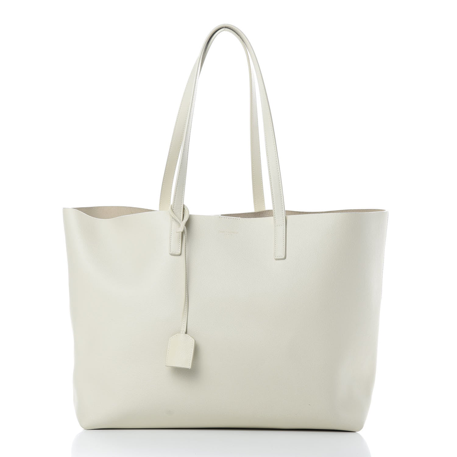 Saint Laurent Calfskin Large Shopping Tote Porcellana 3 of 13