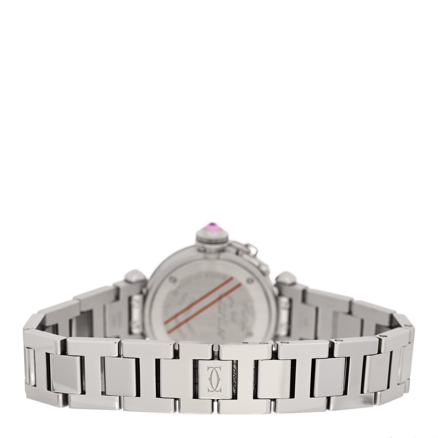 Cartier Stainless Steel 27mm Miss Pasha Quartz Watch Pink 3 of 4