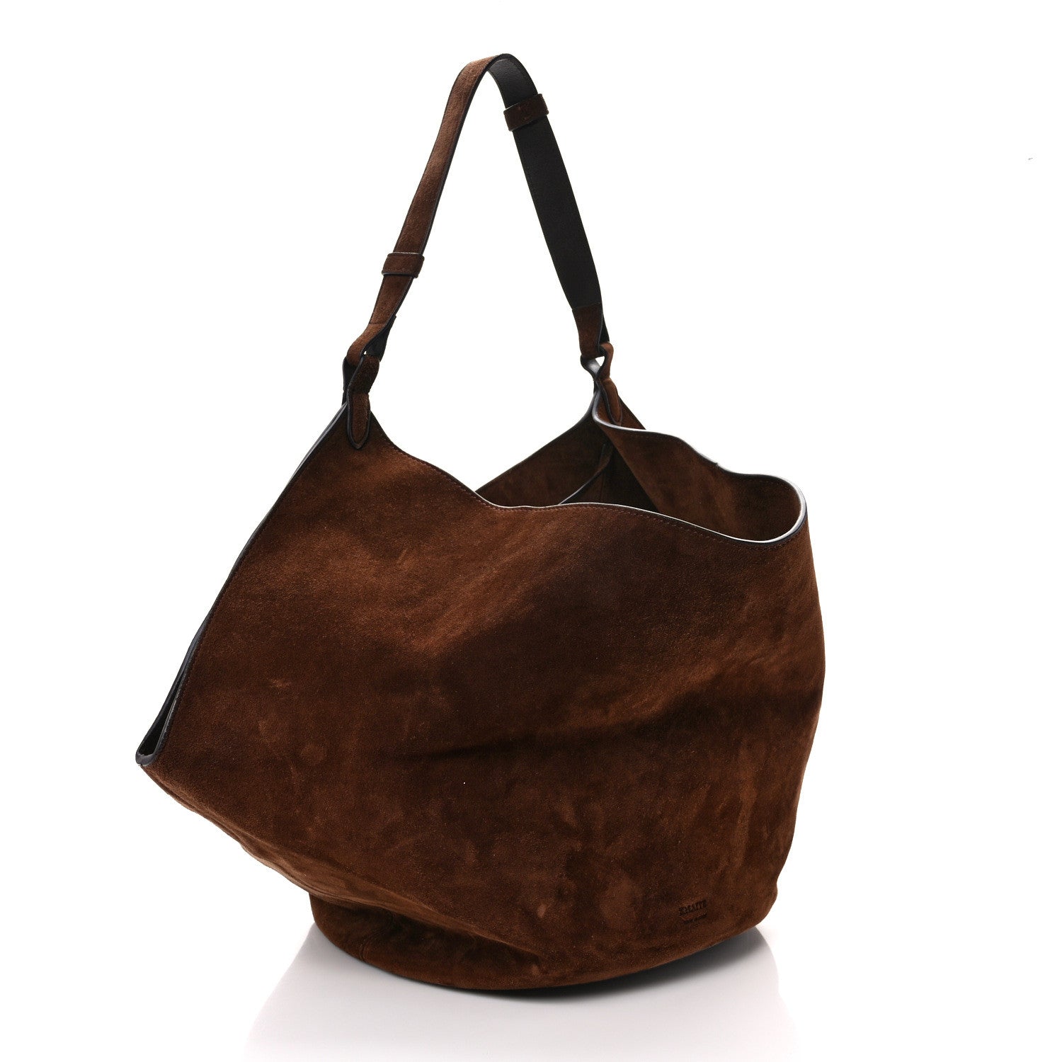 Khaite Suede Calfskin Medium Lotus Tote Toffee 3 of 9