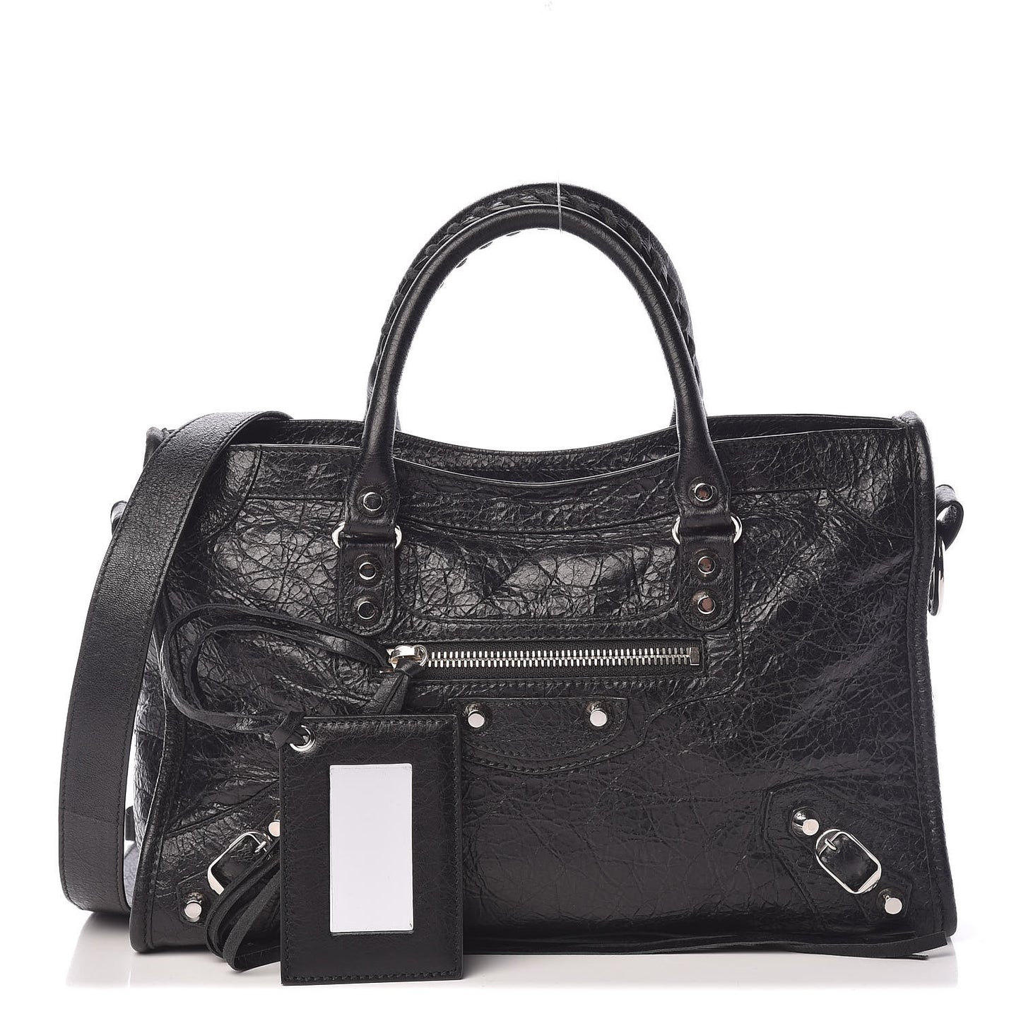 Agneau Classic Silver Hardware S City Black