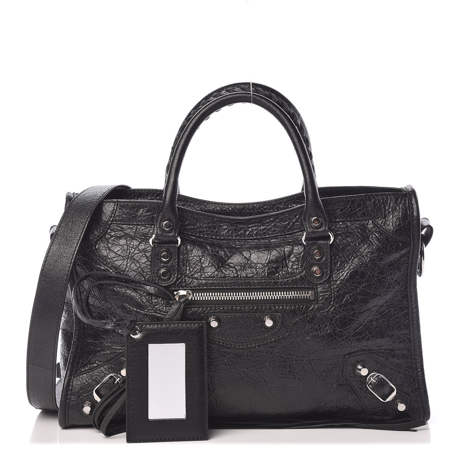Balenciaga Agneau Classic Silver Hardware S City Black 1 of 10