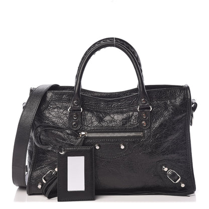 Balenciaga Agneau Classic Silver Hardware S City Black 1 of 10