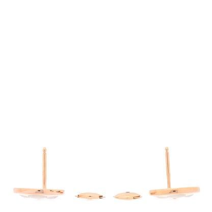 Louis Vuitton 18K Pink Gold Mother of Pearl Color Blossom Sun Stud Earrings 3 of 5