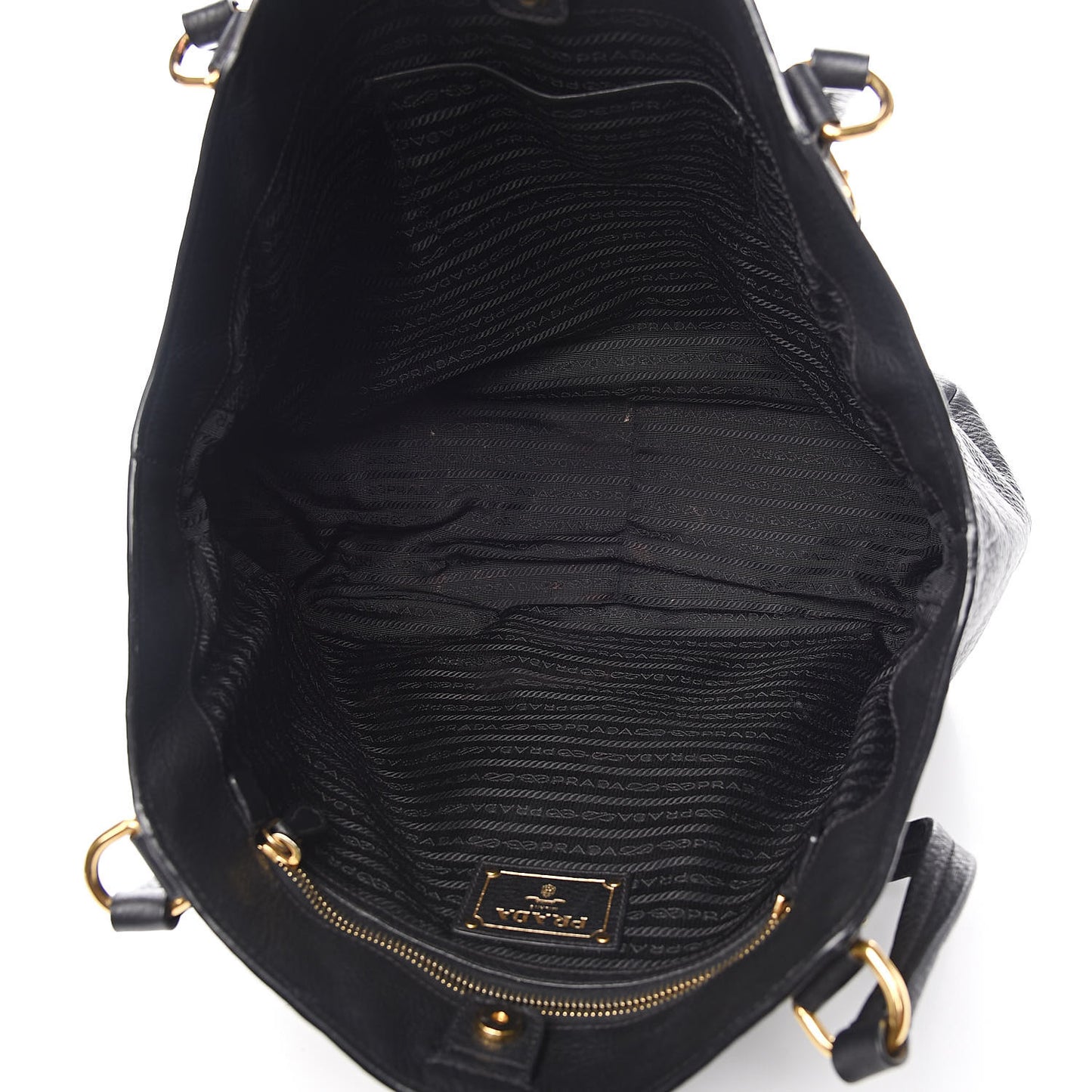 Vitello Daino Shoulder Bag Black