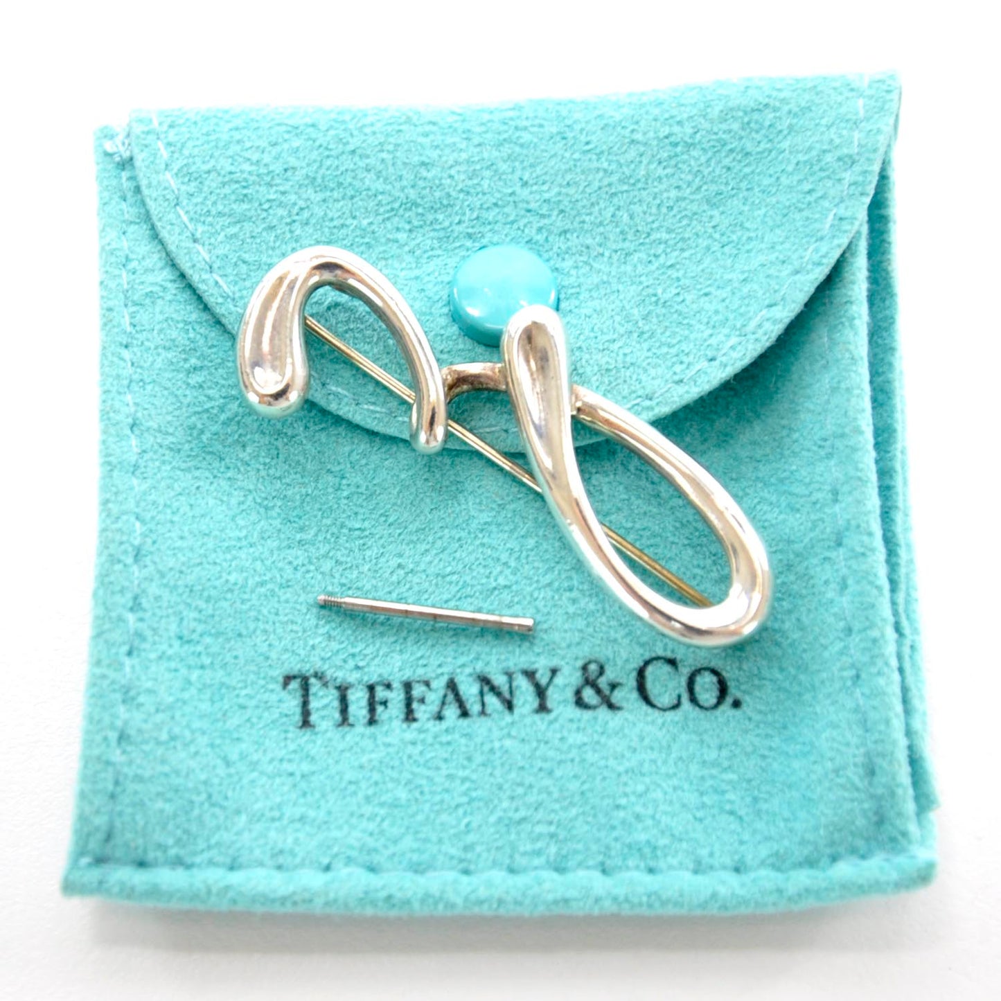 Sterling Silver Elsa Peretti Initial Pin Z