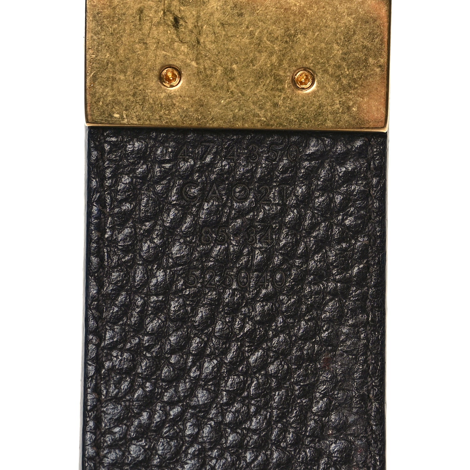 Gucci Calfskin Double G Reversible 37mm Belt 85/34 Black Cocoa 5 of 5