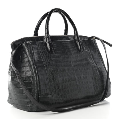 Nancy Gonzalez Crocodile Cristina Satchel Dark Grey 3 of 8