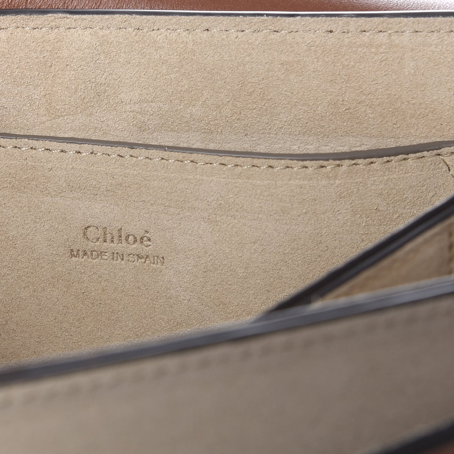Suede Calfskin Small Faye Shoulder Bag Tobacco