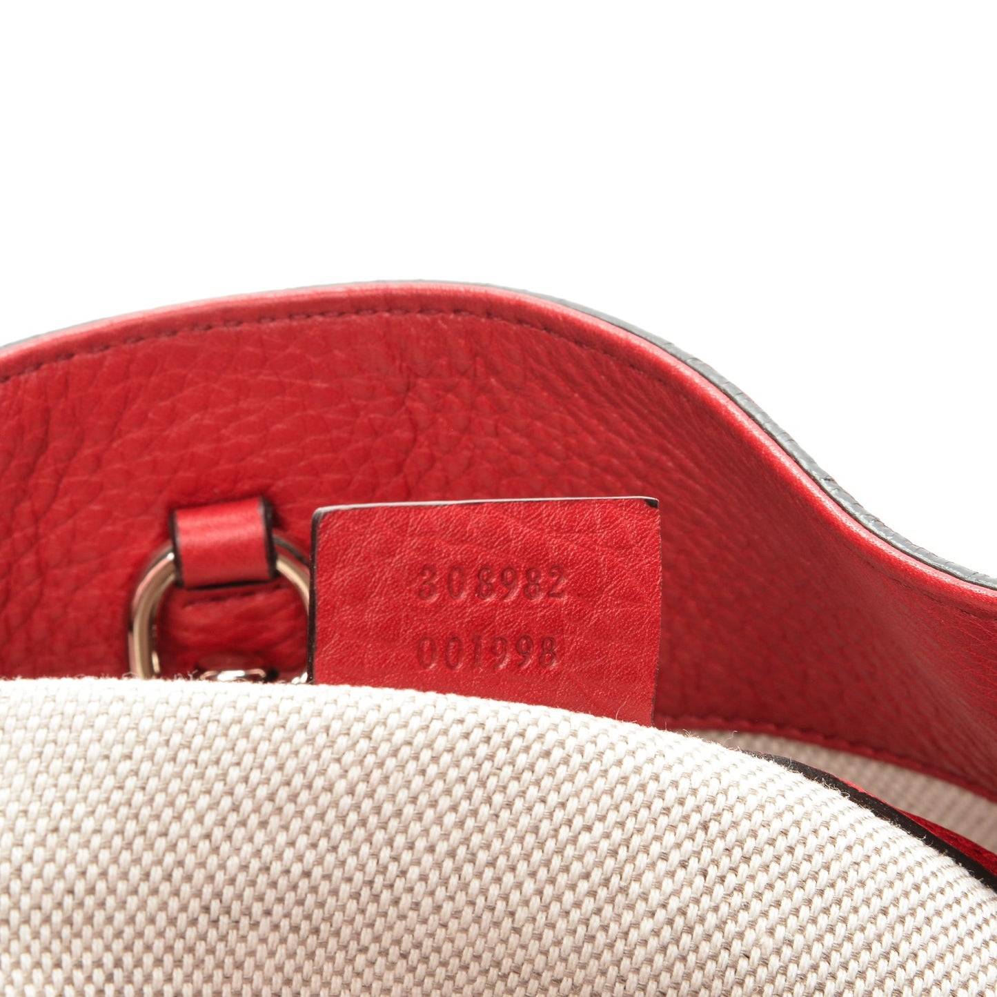 Pebbled Calfskin Medium Soho Chain Shoulder Bag Tabasco Red