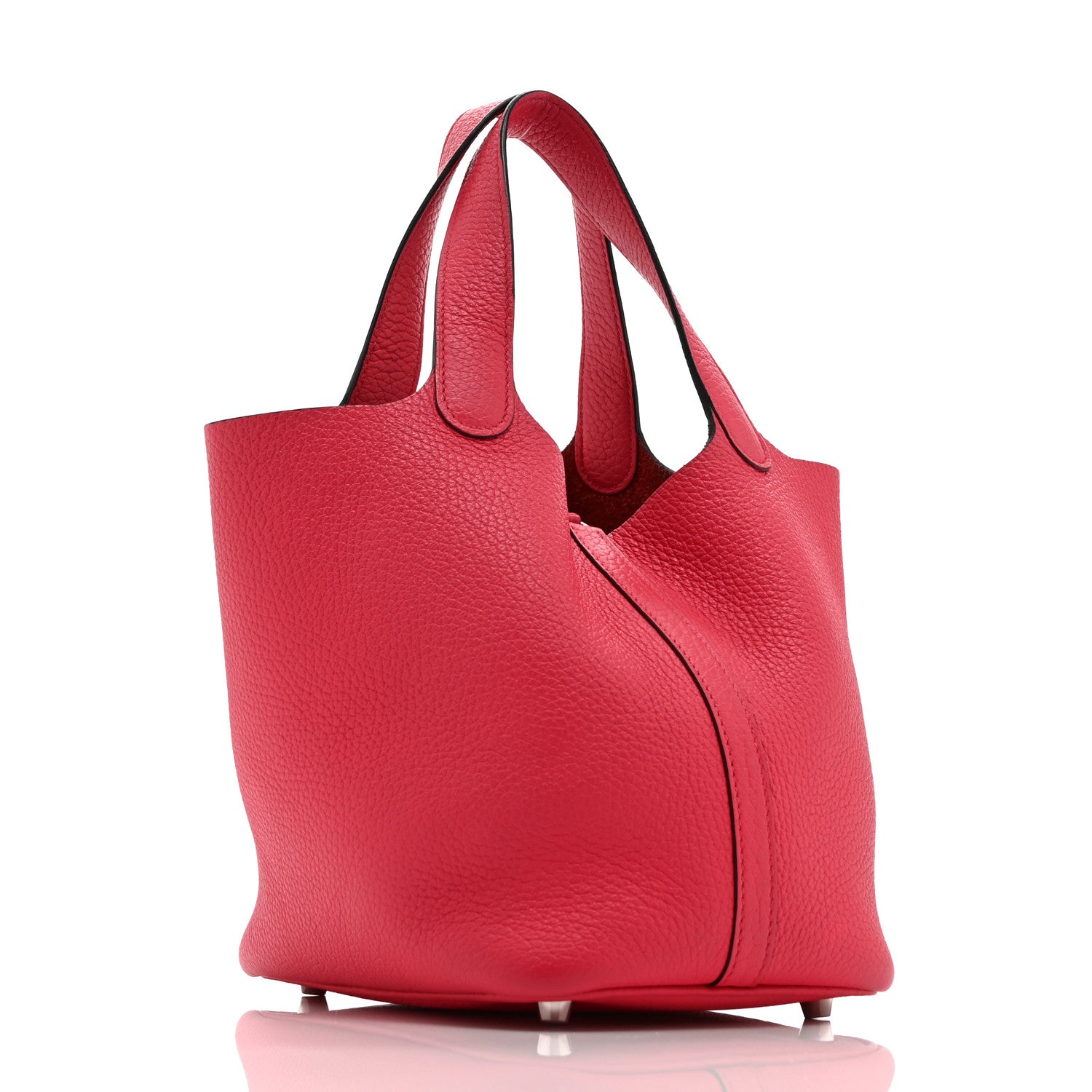 Hermes Taurillon Clemence Picotin Lock 18 PM Rose Mexico 3 of 10
