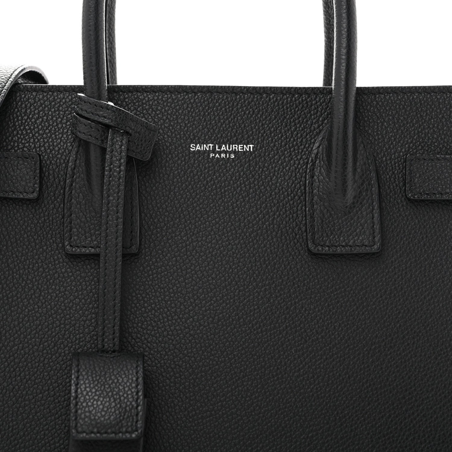 Saint Laurent Grained Calfskin Baby Sac De Jour Black 7 of 11