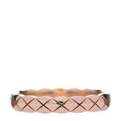 Chanel 18K Beige Gold Mini Coco Crush Ring 53 6.25 1 of 6