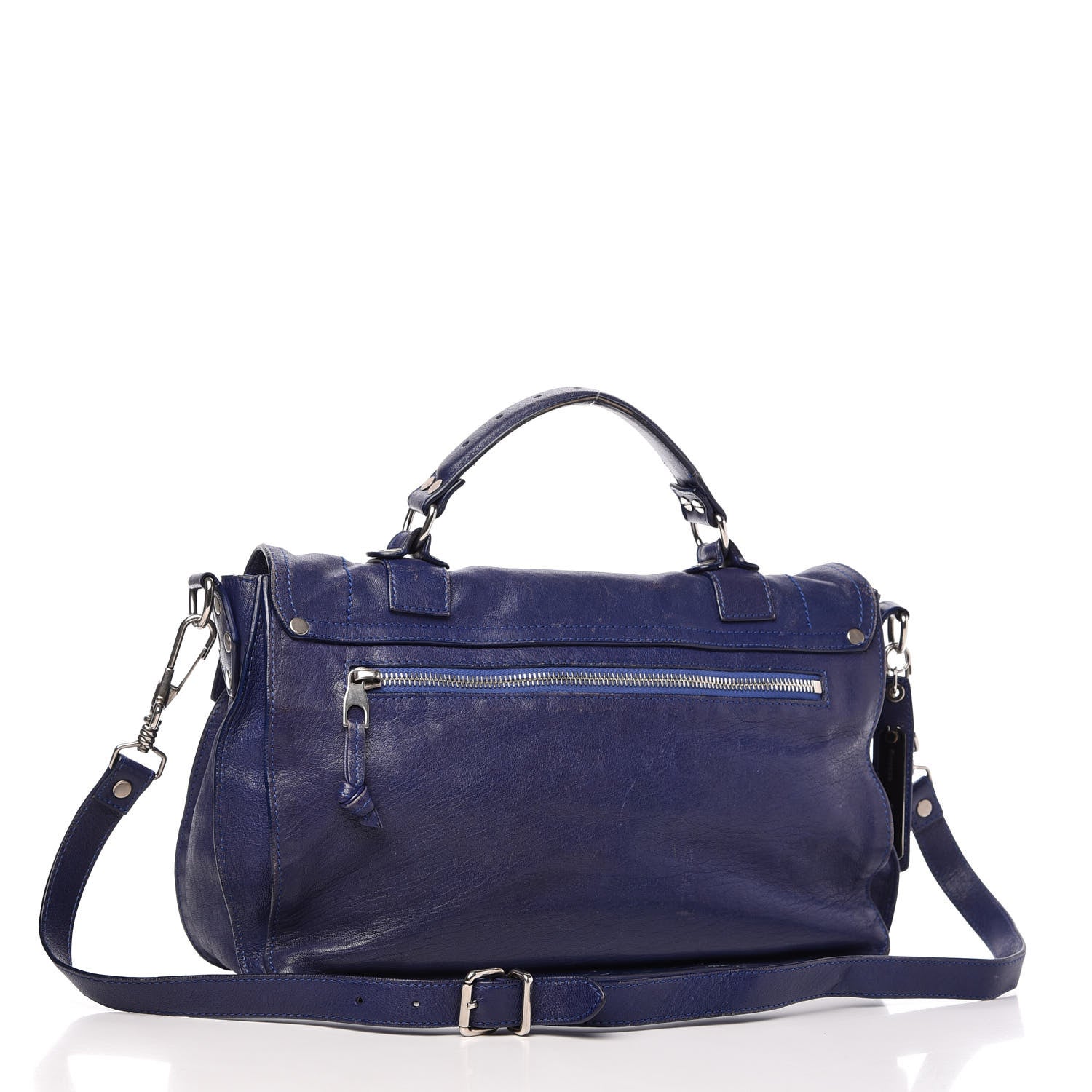 Proenza Schouler Lambskin Medium PS1 Satchel Cobalt Blue 3 of 15