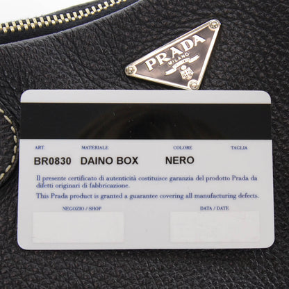 Prada Vitello Daino Box Shoulder Bag Nero Black 5 of 7