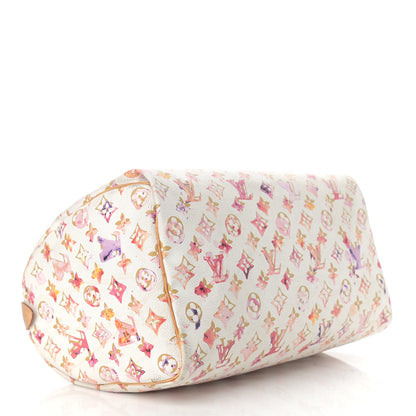 Louis Vuitton Watercolor Aquarelle Speedy 35 White 4 of 16