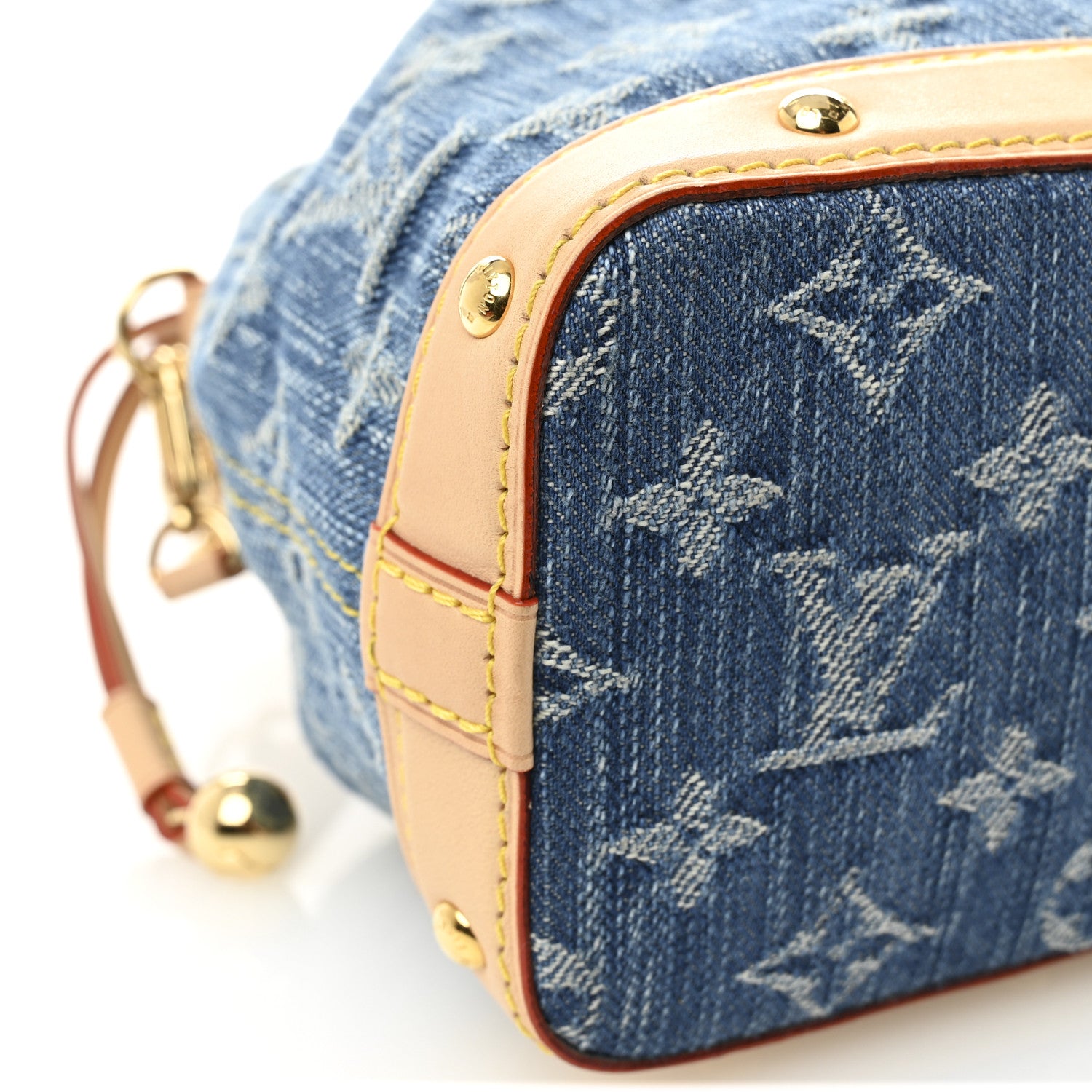 Louis Vuitton Monogram Denim Nano Noe Blue 8 of 9