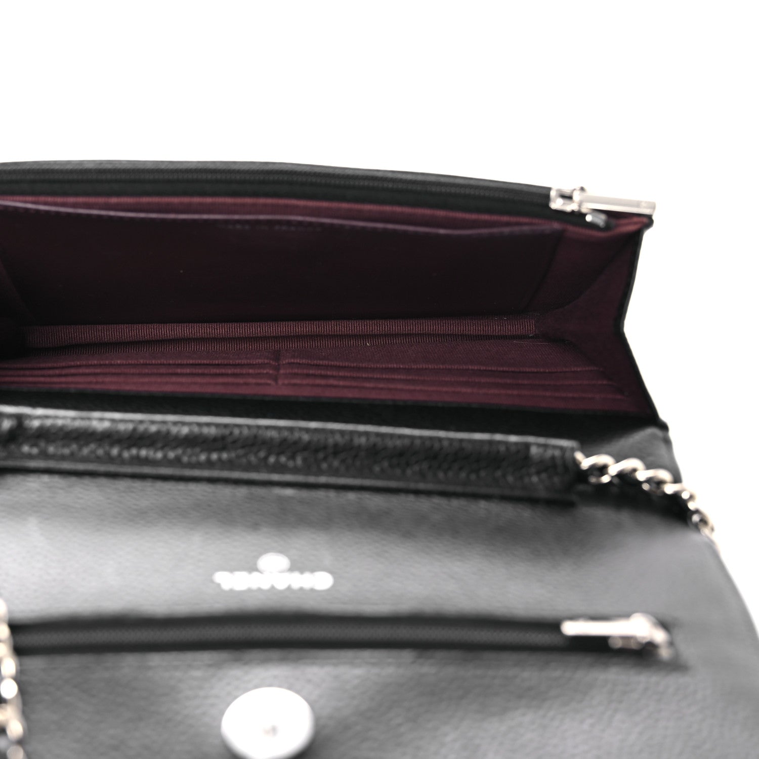 Chanel Caviar Quilted Wallet On Chain WOC Black 5 of 14